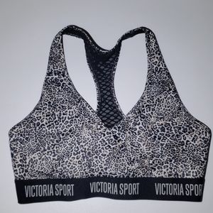 Victoria Sport Leopard Print Sports Bra (Size: M)